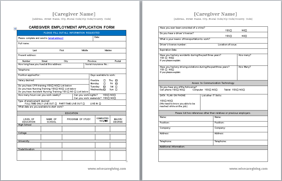 Caregivers Marketplace Rebate Form